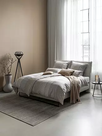 JOOP | Satin Bettwäsche LEO 70x90cm / 140x200cm Sand | grau