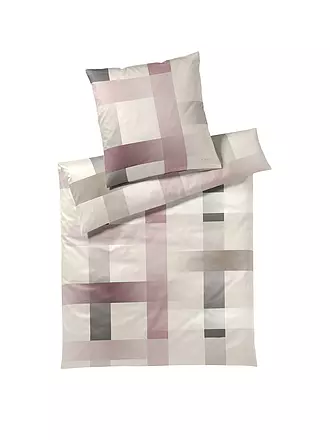 JOOP | Satin Bettwäsche LIGHTS 70x90cm/140x200cm Blush | hellbraun