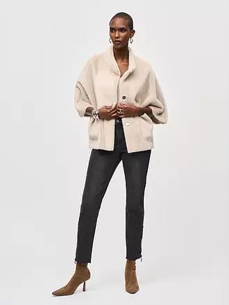 JOSEPH RIBKOFF | Jacke in Felloptik | creme