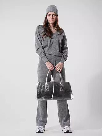 JULIA SKERGETH | Ledertasche - Shopper Large | silber