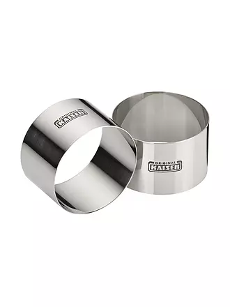 KAISER | Dessertringe Set 2-teilig 8cm Edelstahl | silber