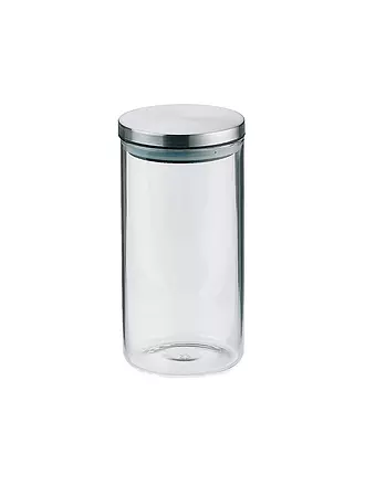 KELA | Vorratsdose BAKER 1,1l Glas / Edelstahl | transparent