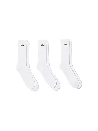 LACOSTE | Socken 3er Pkg. white | weiss