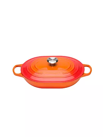 LE CREUSET | Bräter "Oblong Signature" 31cm (Ofenrot) | 