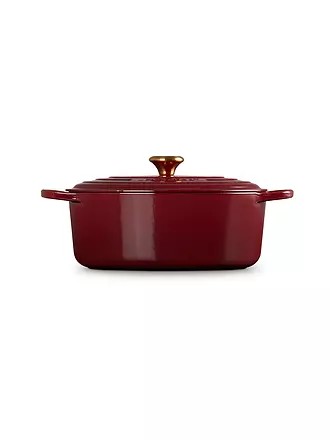 LE CREUSET | Bräter oval SIGNATURE 31cm Nectar | dunkelrot