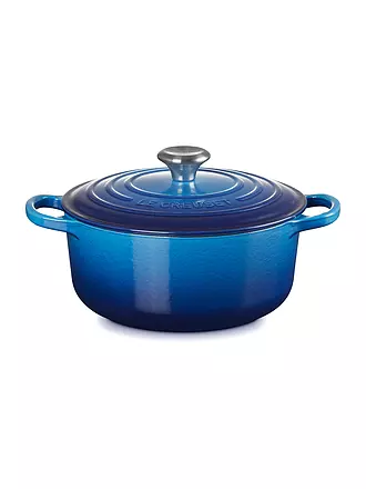 LE CREUSET | Bräter rund SIGNATURE 20cm Garnet | blau