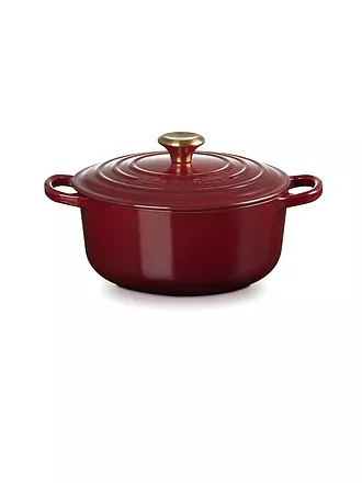 LE CREUSET | Bräter rund SIGNATURE 20cm Garnet | gelb