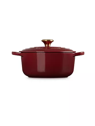 LE CREUSET | Bräter rund SIGNATURE 20cm/2,4l Garnet | hellgrau