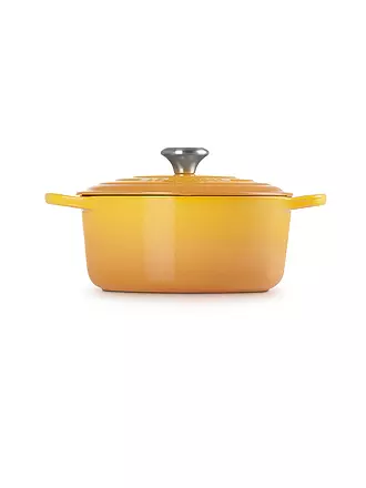 LE CREUSET | Bräter rund SIGNATURE 24cm Garnet | gelb