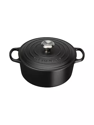 LE CREUSET | Bräter rund SIGNATURE 24cm/4,2l Garnet | schwarz