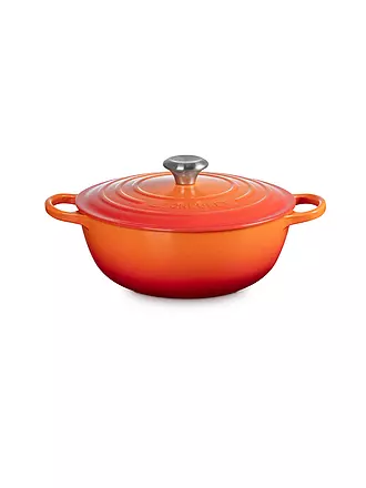 LE CREUSET | Gusseisen-Bräter mit Deckel 26cm LA MARMITE SIGNATURE Garnet | orange