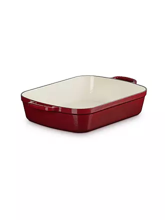 LE CREUSET | Gusseisen-Bratreine eckig 33cm SIGNATURE Garnet | dunkelrot