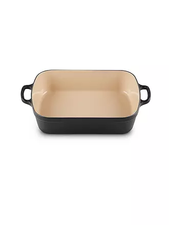 LE CREUSET | Gusseisen-Bratreine eckig 33cm SIGNATURE Schwarz | dunkelrot