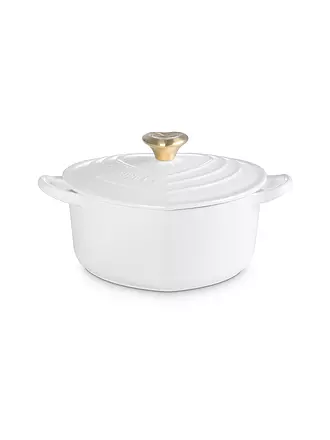 LE CREUSET | Herzbräter mit Herzknopf 20cm/1,9l White | weiss