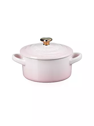 LE CREUSET | Mini Cocotte mit goldenem Herzknauf 10cm/0,25l Kirschrot | rosa