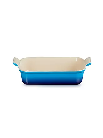 LE CREUSET | Rechteckige Auflaufform Tradition aus Steinzeug 26x19cm Garnet | blau