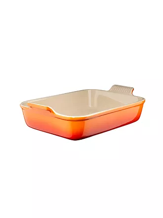 LE CREUSET | Rechteckige Auflaufform Tradition aus Steinzeug 26x19cm/2,4l Garnet | orange