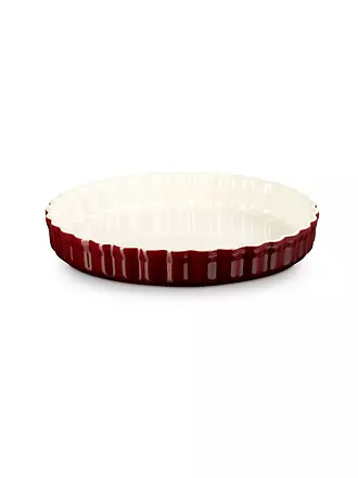 LE CREUSET | Tarteform 28cm/2,1l POTERIE Garnet | hellgrau