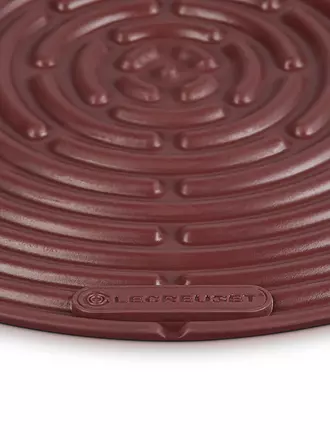 LE CREUSET | Topflappen rund  Klassic 20,5cm Garnet | creme