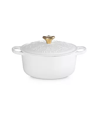 LE CREUSET | Weihnachts Bräter mit Deckel 24cm SIGNATURE Artichaut | beige