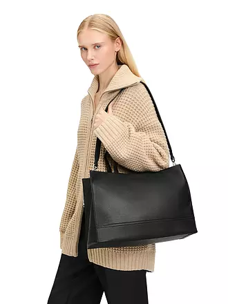 LIEBESKIND BERLIN | Ledertasche - Tote Bag LOU SATCHEL Large | grau