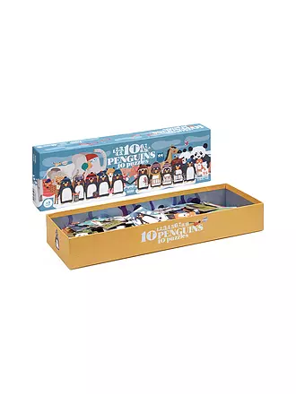 LONDJI | Puzzle 10 PINGUINS 55 Teile | bunt