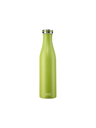 LURCH | Isolierflasche - Thermosflasche Edelstahl 0,75l Anthrazit Metallic | grün