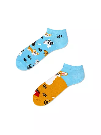 MANY MORNINGS | Damen Sneaker Socken PLAYFUL CAT blau | blau