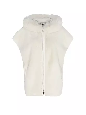 MARC CAIN | Jacke in Felloptik | creme