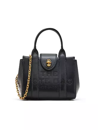 MARC JACOBS | Ledertasche - Mini Bag THE TURNLOCK CROSSBODY TOTE | dunkelrot