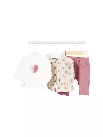 MAYORAL | Baby Set 3-tlg. Sweatjacke Langarmshirt Jogginghose | rosa