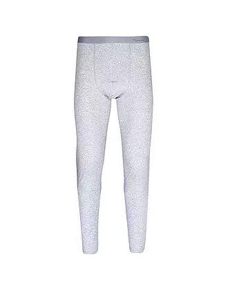 MEY | Lange Unterhose light grey melange | schwarz