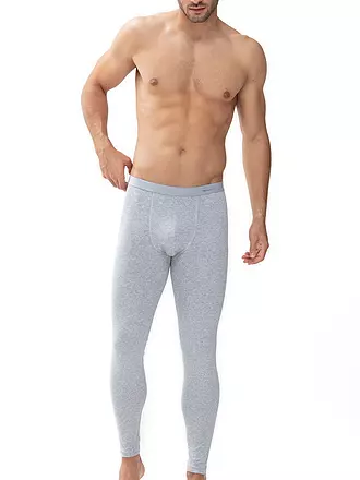 MEY | Lange Unterhose light grey melange | schwarz