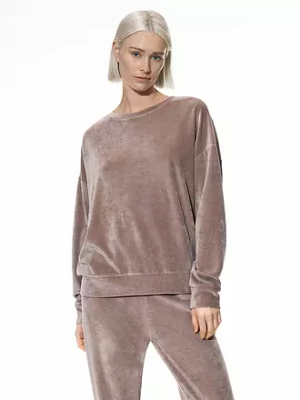 MEY | Loungewear Sweater VELVET DREAM | hellbraun