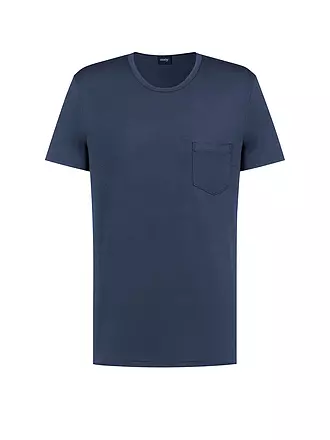 MEY | Pyjama T-Shirt JEFFERSON quartz melange | dunkelblau