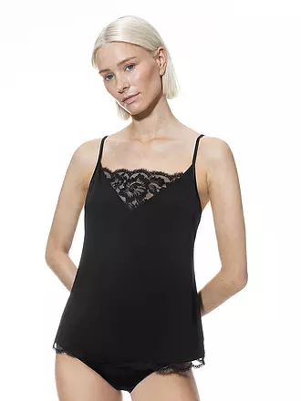 MEY | Top - Unterhemd CAMISOLE POETRY VOGUE schwarz | schwarz