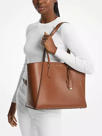 MICHAEL KORS | Ledertasche - Shopper TARYN  Large | braun