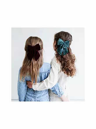 MIMI & LULA | Haarspangen 2 Stück AGNES OVERSIZE BOW PACK- TEAL Into the Woods | dunkelrot