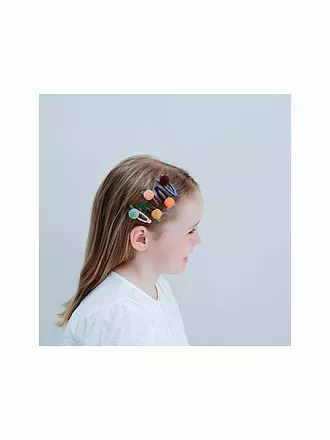 MIMI & LULA | Haarspangen 4 Stück POM POM PETAL MINI CLIC CLACS Autumn Forest | bunt