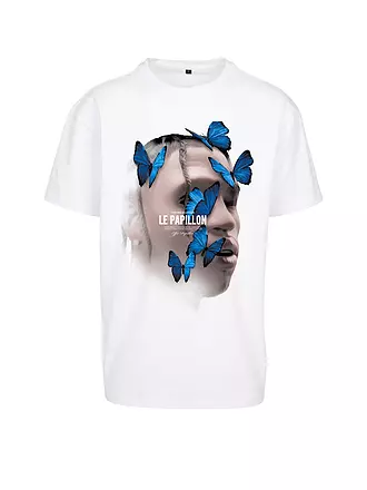 MISTER TEE | T-Shirt LE PAPILLON | weiss