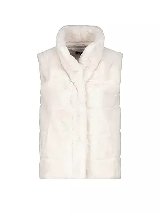 MONARI | Gilet in Felloptik | schwarz