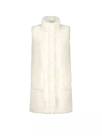 MONARI | Gilet in Felloptik | creme