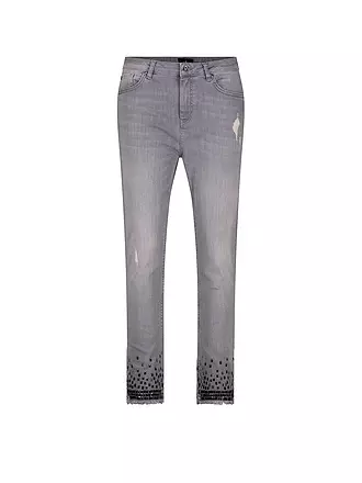 MONARI | Jeans Slim Fit 7/8 | grau