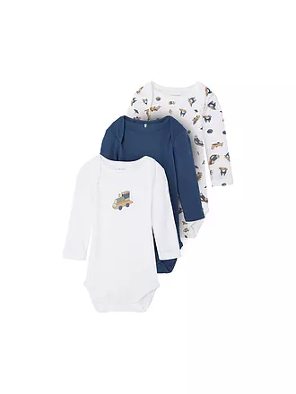 NAME IT | Baby Body 3-er Pkg. | blau