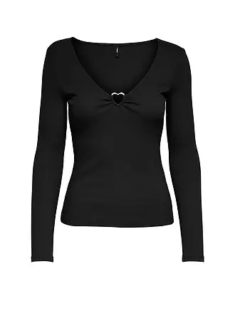 ONLY | Langarmshirt ONLALUNA | schwarz