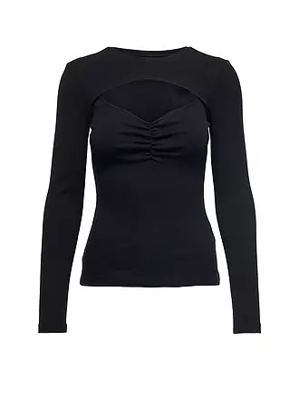 ONLY | Langarmshirt ONLNESSA | schwarz