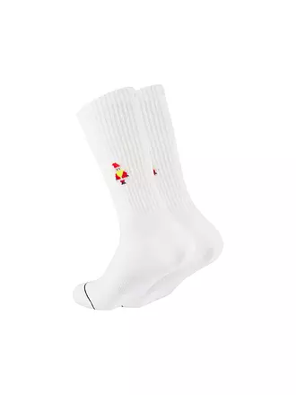 OOLEY | Socken ICON GLITTER LOVE weiss | weiss