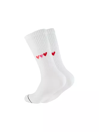 OOLEY | Socken ICON PINK SMILE weiss | weiss