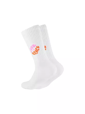 OOLEY | Socken ICON PINK SMILE weiss | weiss