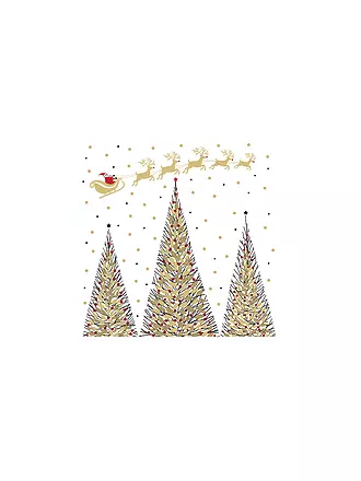 PAPER-PRODUCTS | Weihnachts Lunch-Servietten 33x33cm  JOYEUX NOEL | gold